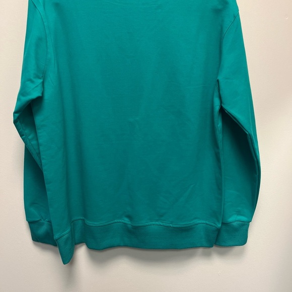 Teal Sweatshirt with Sequin Teddy Bear Design - Picture 4 of 7